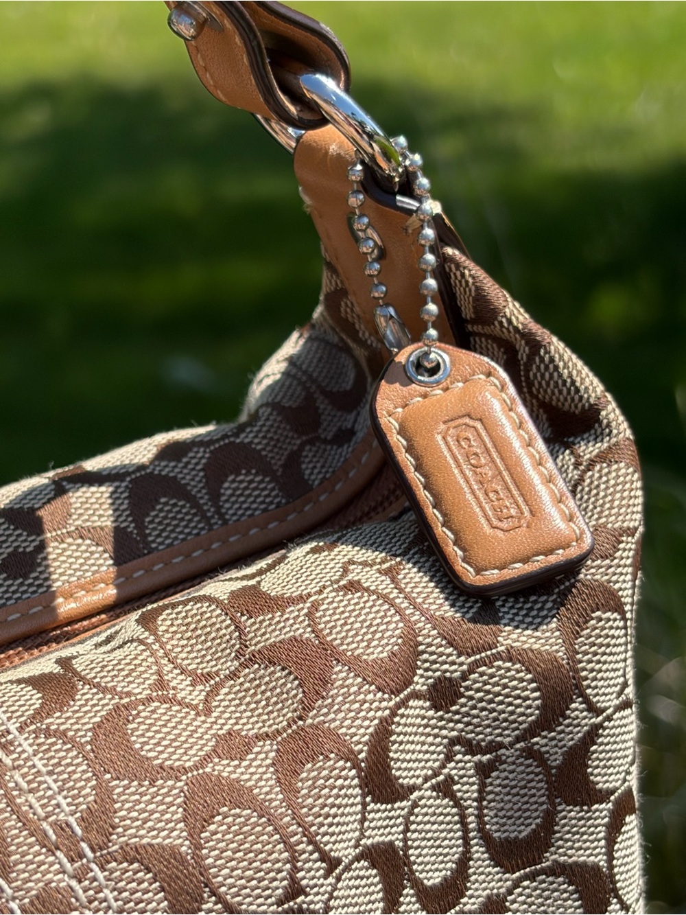 Vintage COACH Signature Mini C Brown Demi Purse Like New - Picture 7 of 17